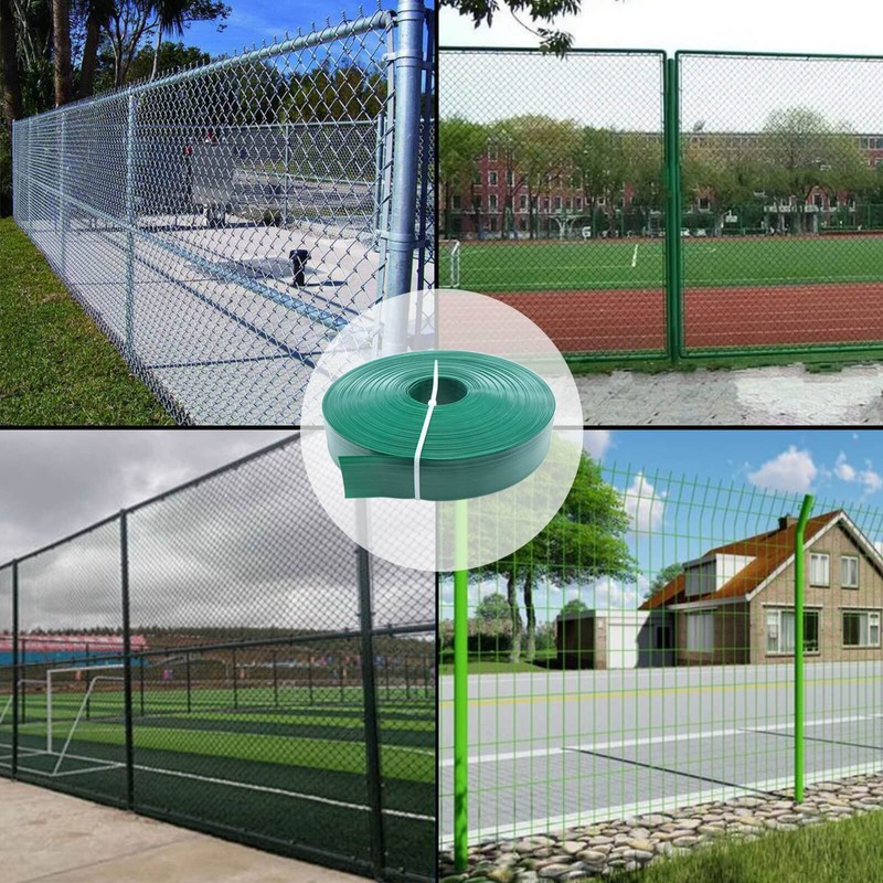 Qlvily Chain Link Fence Privacy Tape, 246ft x 0.15ft Chain