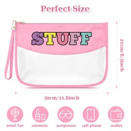 Sfodiary Clear Toiletry Bag Makeup Bag for Women PVC Cosmetic Pouch Friendship Gifts for Best Friends Sister Birthday Christmas Mother's Day for Mom Teacher Nurse Coworker Her Zipper Travel Pouch