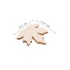 SHINEOFI 100pcs Unfinished Wooden Maple Leaves Cutouts for DIY Crafts