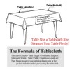 Pahajim Table Cloths for Kitchen Dining Wrinkle Free Rectangular Table