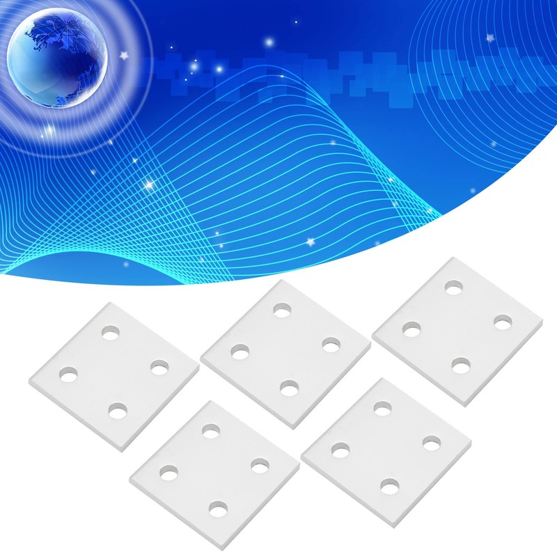 5Pcs Aluminium Extrusion Profile Joining Boards 4‑Hole Vertical Connecting Plates