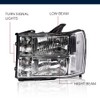 LQI Headlights Assembly Compatible with GMC Sierra 1500 2007-2013/Fit for