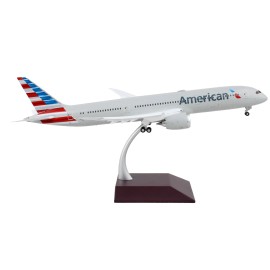 DCD Boeing 787-9 Commercial Aircraft Diecast Model Silver 'American Airlines' Gemini 200 Series 1/200 Scale with Flaps