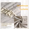 Linen Curtains Boho Farmhouse Curtains for Bedroom Living Room 63