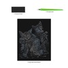 Royal & Langnickel Silver Engraving Art A4 Size Tabby Cat