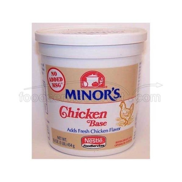 Nestle Minors No Added MSG Chicken Base, 1 Pound -- 6 per case.