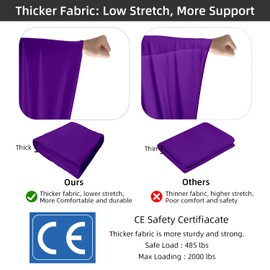 PRIOR FITNESS Aerial Silks Starter Kit Solid Color Hammock Set with Hardware & Guide for All Levels of Aerial Yoga Practice and Acrobatic Flying For Adults…