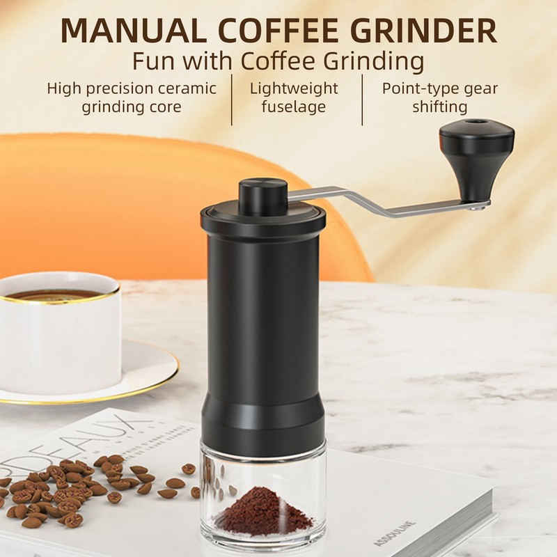 Manual Coffee Bean Grinder Capacity 25g with Ceramic Conical Burr