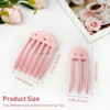 2PCS Pink Shaping Styling Comb, for Fluffy Bangs, No-Trace Root