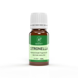 Citronella Fragrance Oil 10 ml. for Soap Making, Candle Making, Scented Oil Wax Melts, Home Scent Oil Diffusers, Bath Bomb, DIY Slime, Body Butter Lotions