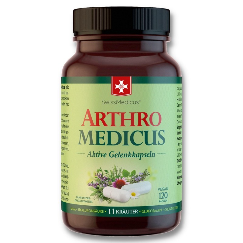 SwissMedicus ArthroMedicus Glucosamine & Chondroitin High Dose - 120 Capsules