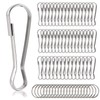 Rybtd 50PCS Flag Pole Clips 50MM Metal Lanyard Snap Spring
