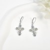 Cross Earrings 925 Sterling Silver Cross Dangle Drop Earring Gifts