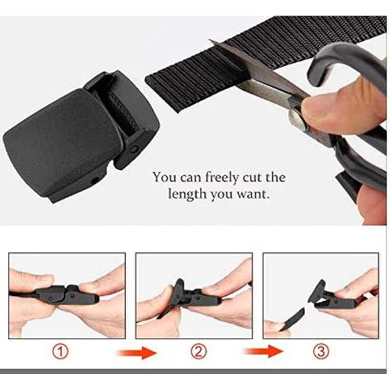Miobo Unisex Nylon Canvas Belt for Men and Women, Infinitely