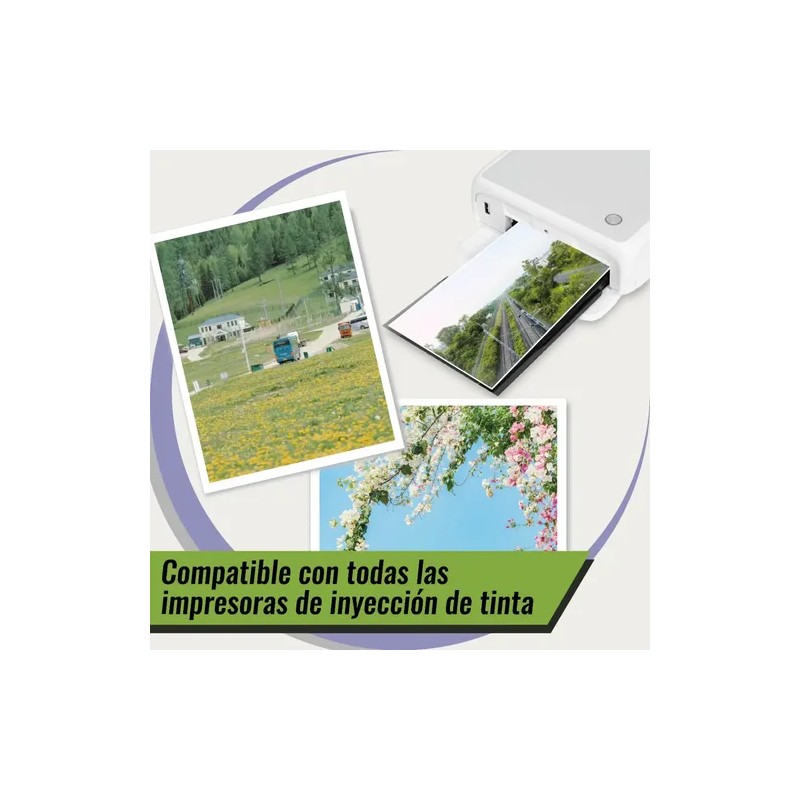 Papel Fotográfico A4 Kamo Glossy De 115gr 200 Hojas Color