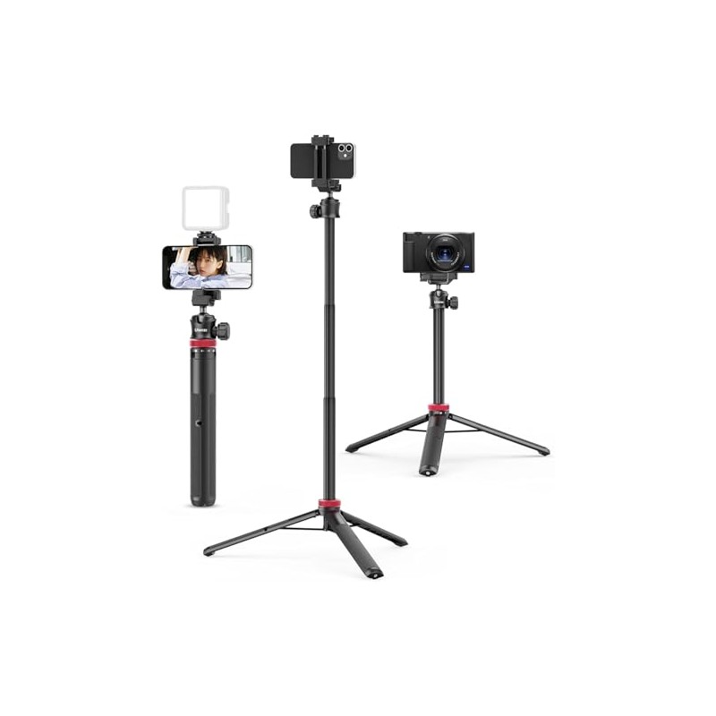 ULANZI MT-44 - Trípode Extensible para Teléfono, 59 Pulgadas, 360°