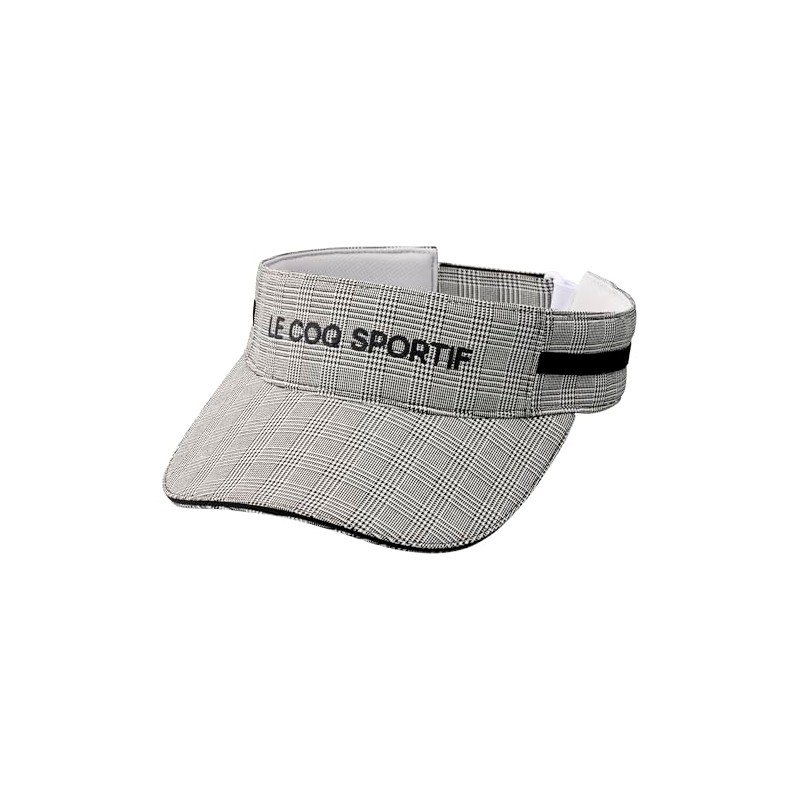 Cox Sportif LG4FCP50L Women's Visor, Checkered Pattern, Velour Tape, Cute,