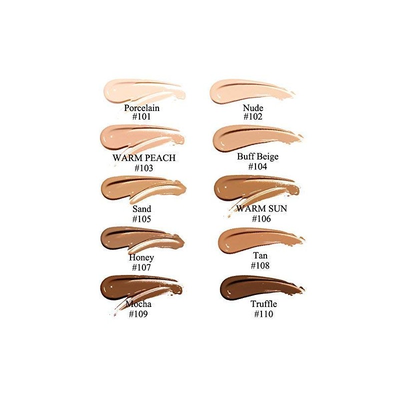 ABRUS® - 2 Pack Phoera Foundation, Full Coverage Foundation, Concealer