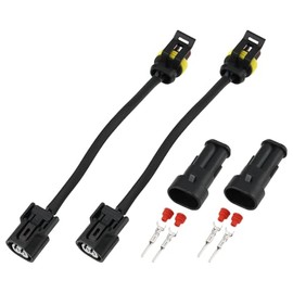 2 Piece Motorcycle Auxiliary Headlight Adapter Cable Kit 08V73MKSE00 Compatible with Honda CRF 1100 NC 750X XL