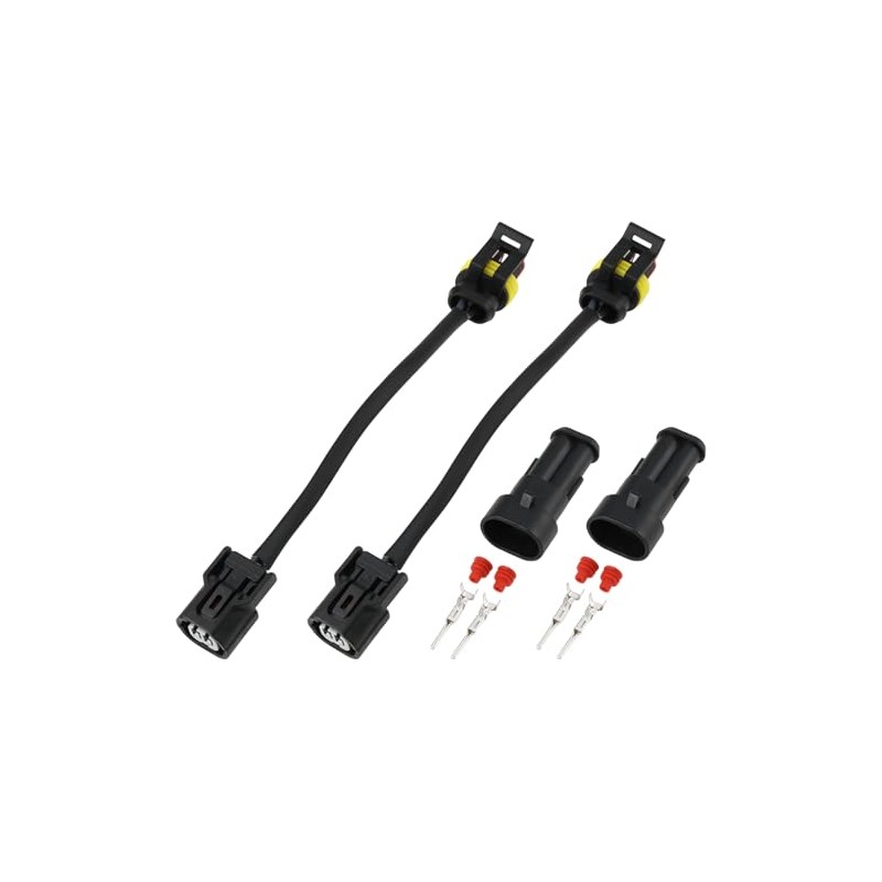 2 Piece Motorcycle Auxiliary Headlight Adapter Cable Kit 08V73MKSE00 Compatible