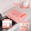 YOFUGA Cute Pink Dish Drying Rack with Drainboard,Dish Racks for