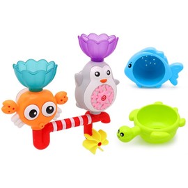 SJMR Penguin Bath Toys with Suction Cups – Fun Water Play for Toddlers, Educational Sensory Toys for 1+ Year Olds