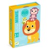 DJECO 35063 Little Mime Animals Card Games, Blue