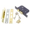 Sterling MLS525 2.5-Inch/65mm 5-Lever Sashlock - Brass