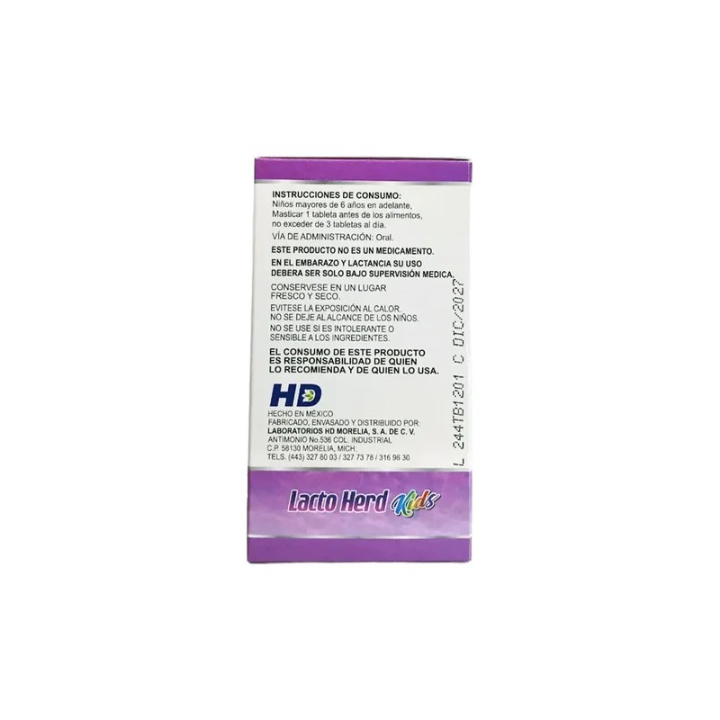 Lactobacilos Niños C30 Tabs Mast Sabor Uva Lacto Herd Kids