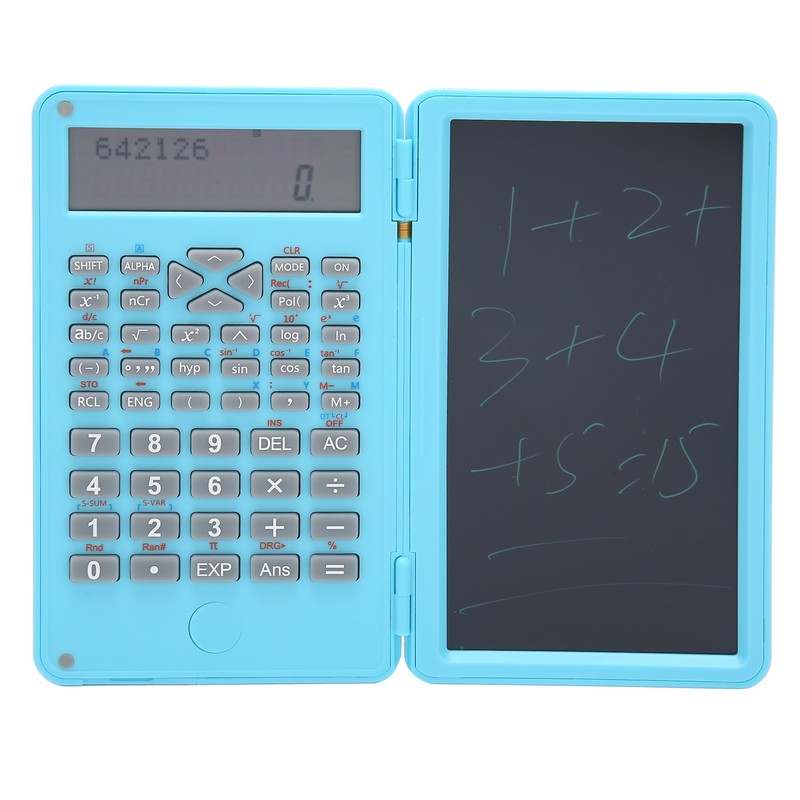 Calculator with Notepad Portable 10 Digits LCD Display Scientific Calculator
