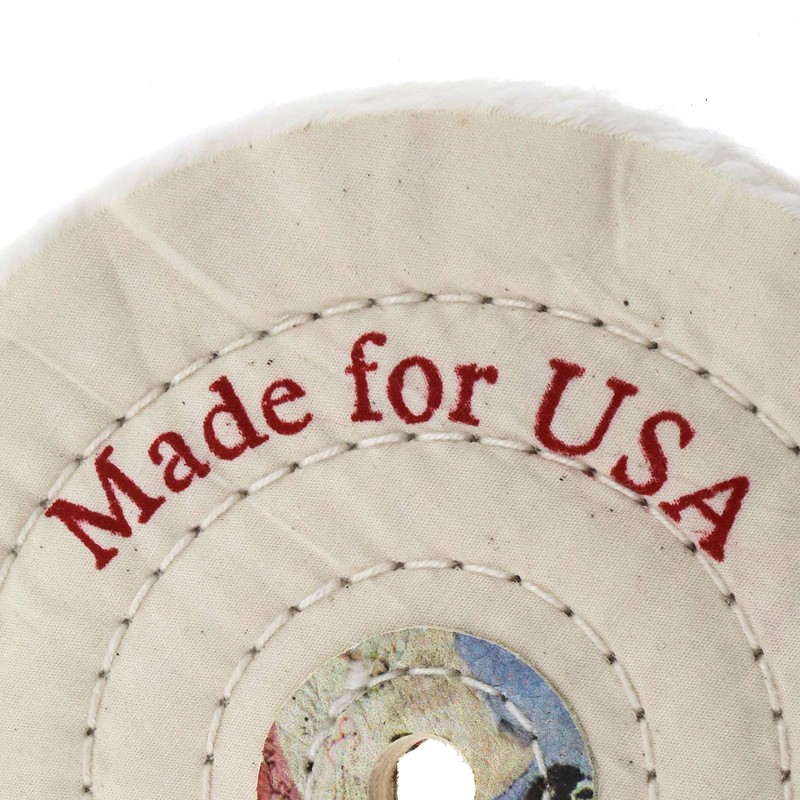 SING F LTD Spiral Stitched Cotton Buffing Polishing Wheel for