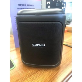 Bluetooth Speaker,Wireless Portable Speaker,30W Loud Stereo Sound,with Mic,Bassup Technology,TWS Pairing,Multi-Colors Lights,Long Playtime for Outdoor Party,Portable Speakers for Home (Black-MU)