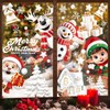 WIURGOHA 155 pcs Christmas Window Stickers, 9 Sheet Xmas Window