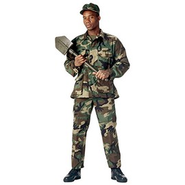 Rothco BDU Pant Woodland P/C, L-S Size