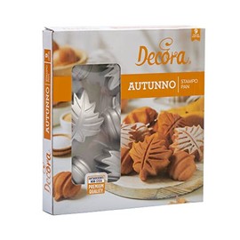 Decora 0080125 Autumn Baking Mould 25 x 23 x 4 cm 9 Cavities Die-Cast Aluminium