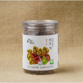 Organic Tea, Korean Organic Beet Tea, Caffeine-Free, 25 Count, Natural Sweet Flavor