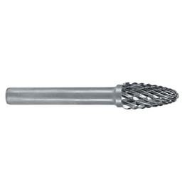 Ruko 116030 Hartmetall-Frässtifte HM Form F Rundbogen (RBF) 6,0 mm