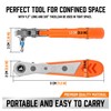 HORUSDY 23pc 1/4" Ultra Low Profile Mini Ratchet Screwdriver Set
