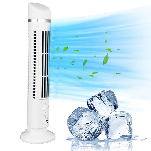 Dpofirs Omnibreeze Tower Fan, Bladeless Tower Fan, Office Desk Fan,
