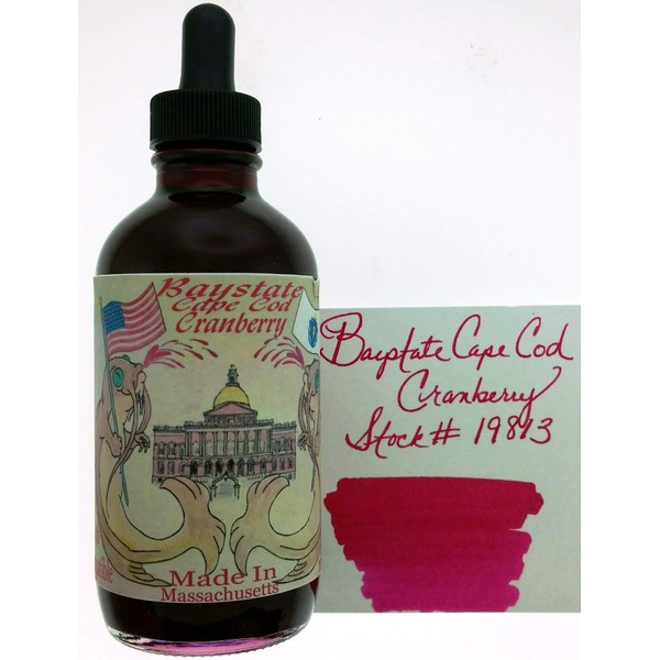 Noodler's Ink Refills Baystate Cranberry 4.5 oz with Free Pen Bottled Ink - ND-19813