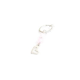 Fake Belly Ring Silver Heart Clip On Piercing Navel Hoop Dangle