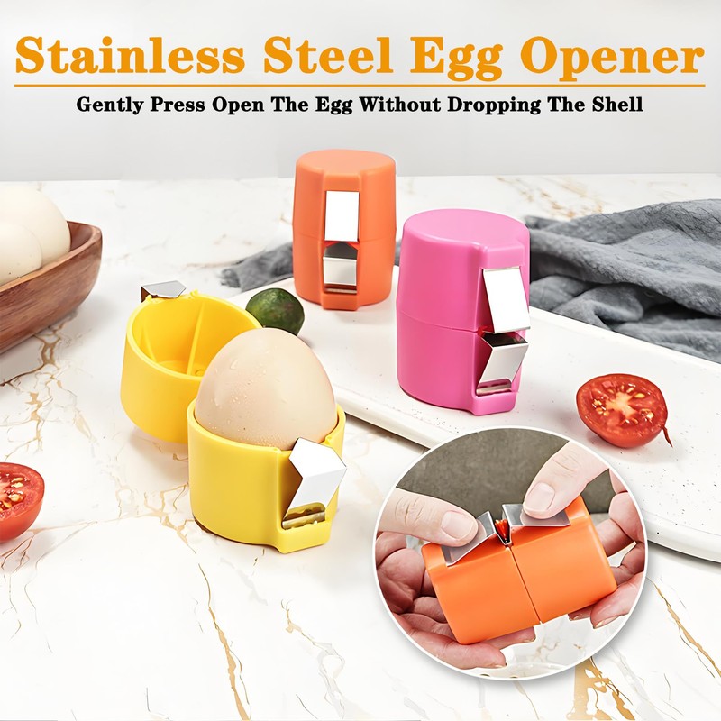 Egg Shell Opener,New Egg Breaker,Portable Egg Separator for Raw Eggs
