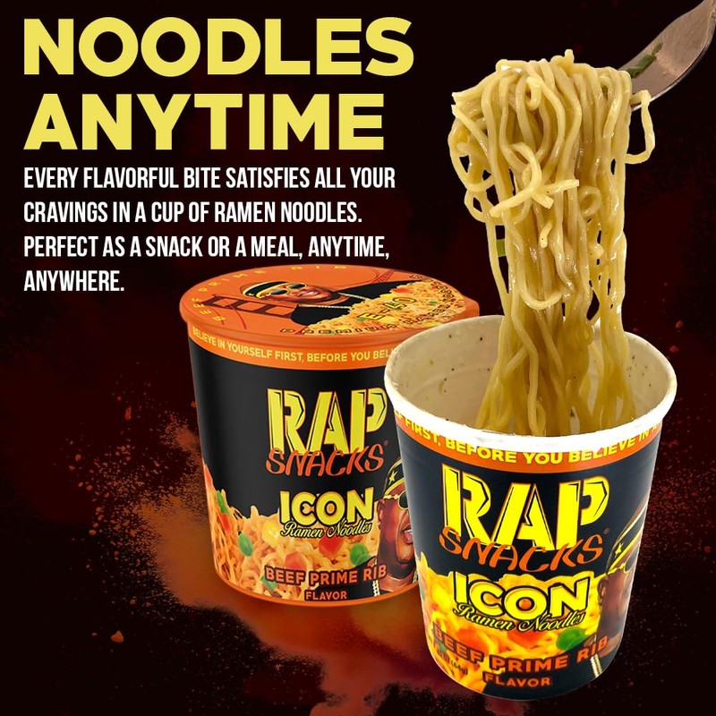 Rap Snacks Creamy Chicken Gumbo ICON Ramen Noodles Master P-Pack