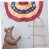 CIYODO Independence Day Usa Flag Bunting Decorative Fan Shaped Banners