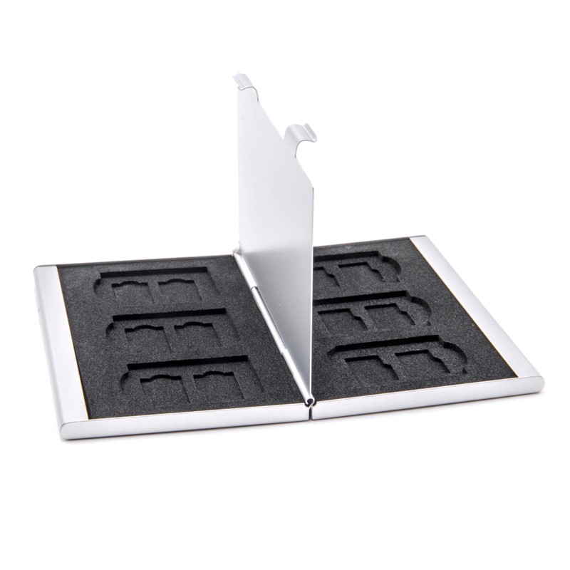 vhbw Case for 6X SD, SDHC, SDXC Memory Cards, 12x