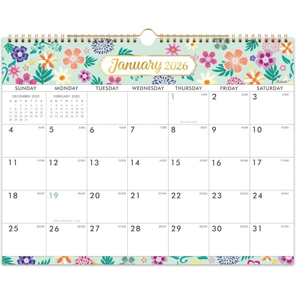 Feteulo 2026 Calendar - 2026 Wall 12 Months from Jan.
