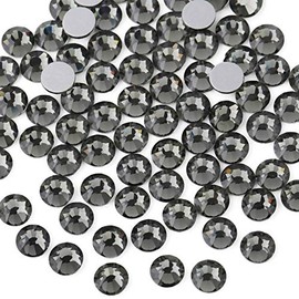Beadsland 1440 piezas de diamantes de imitación de cristal con parte trasera plana, gemas redondas para arte de uñas y manualidades con fijación de pe