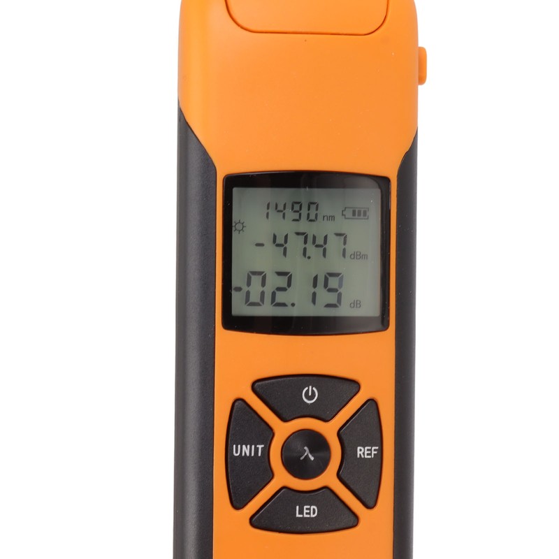 Mini Optical Power Meter High Accuracy Rechargeable Portable Fiber Optic