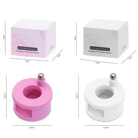 2026 Magnetic Nails, Rotating Magnet, 360° Rotation, Uniform Magnet, 3D, Cat Eye, Gel Nails, Beginners, Easy Nail Tool, Pink, For Home Salon Use (White)
