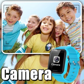 AYATAHA® Kids Wristwatch, Smart Watch, for Kids, Selfie Camera, Photo, Games, Music Playback, Cute Alarm Clock, Alarm, Pedometer, Calories, Recording, Children's Day, Kindergarten, School Entrance